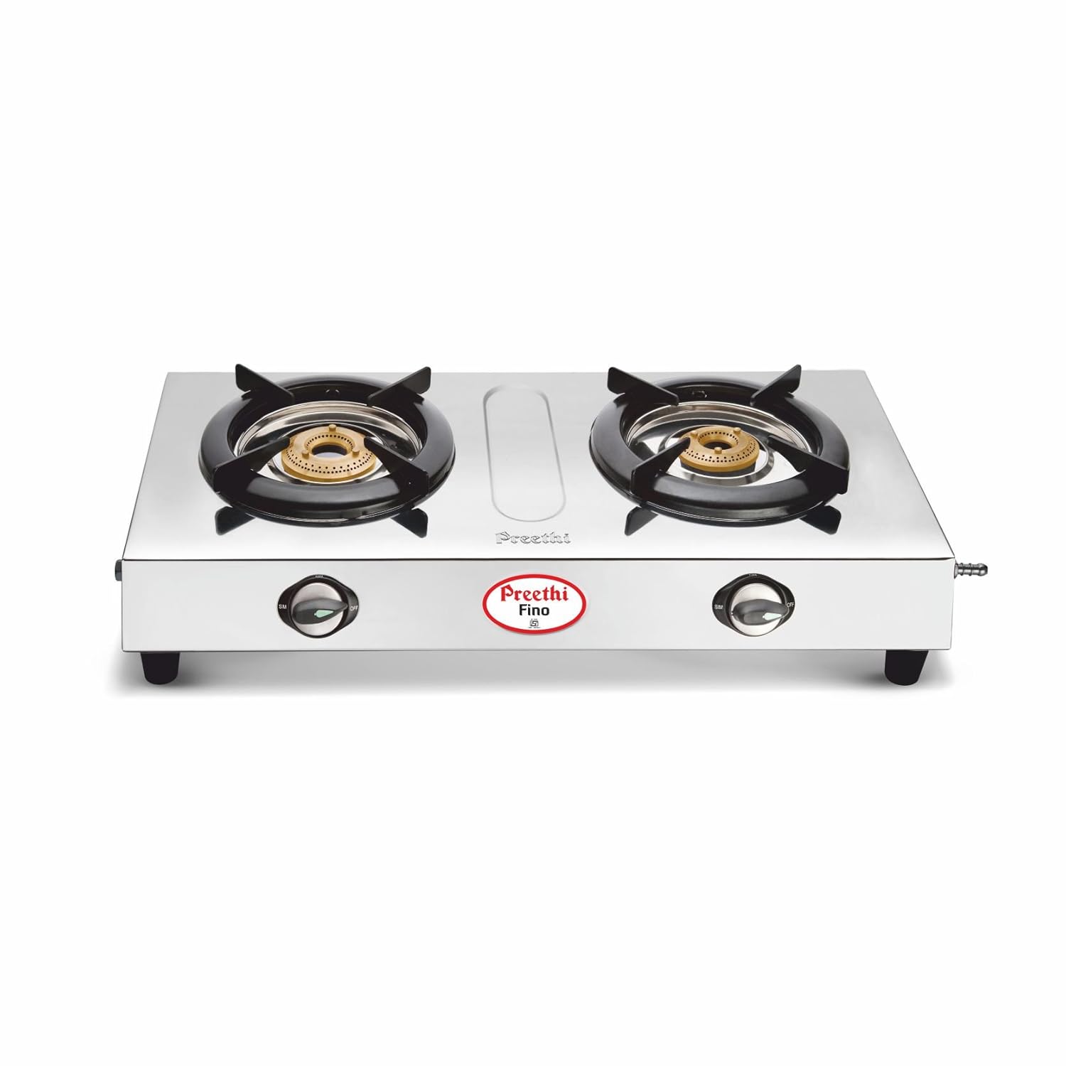 Preethi Fino Gas Stove Stainless Steel  2-Burner